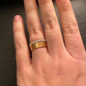 Cartier 18kt Rose Gold Love Ring- Size 51 or 5.75